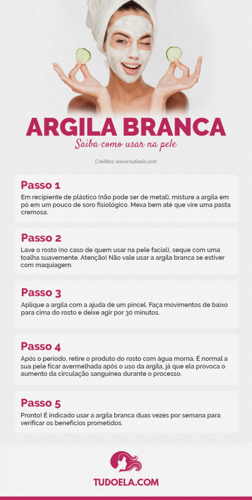 Argila branca saiba os benefícios e como usar