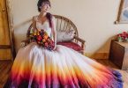 Vestido de noiva dip dye