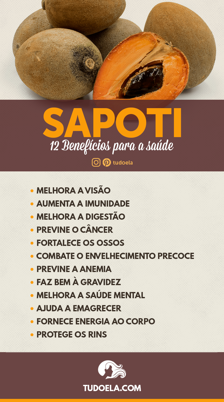 Sapoti: 12 benefícios para a saúde [Infográfico]