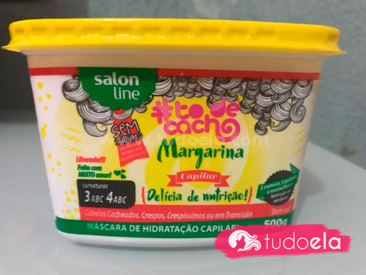 Foto resenha margarina capilar Salon Line