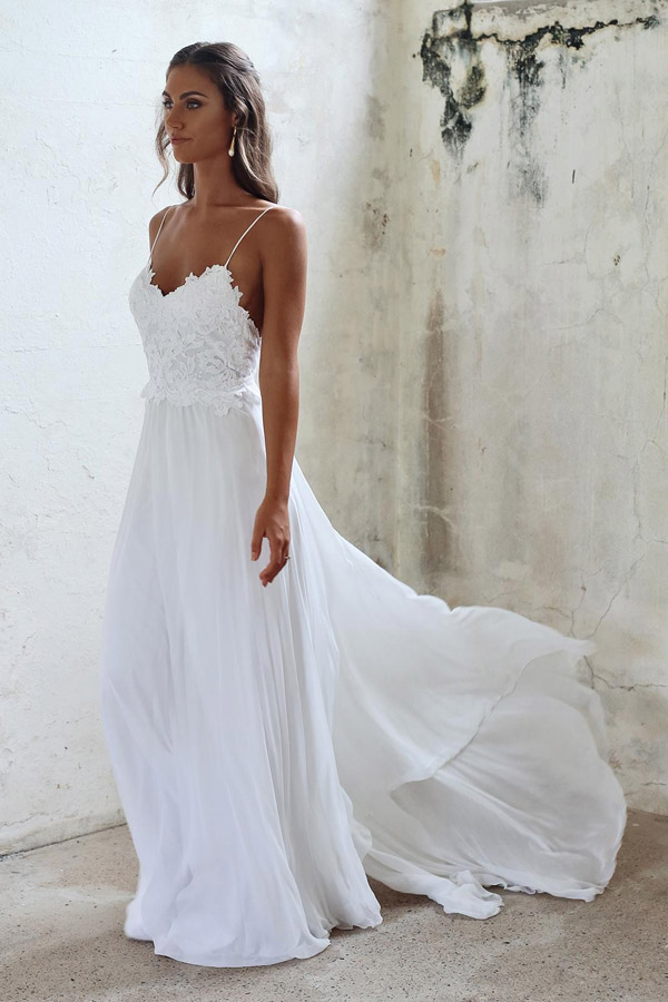 vestido de noiva simples tubinho