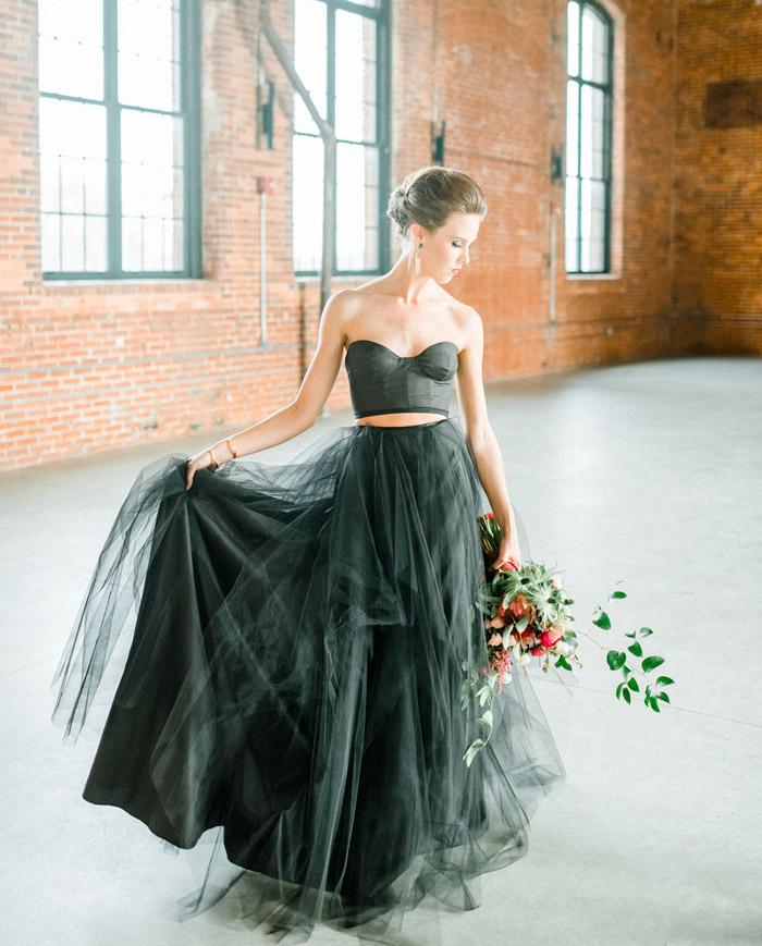 Vestido de noiva preto