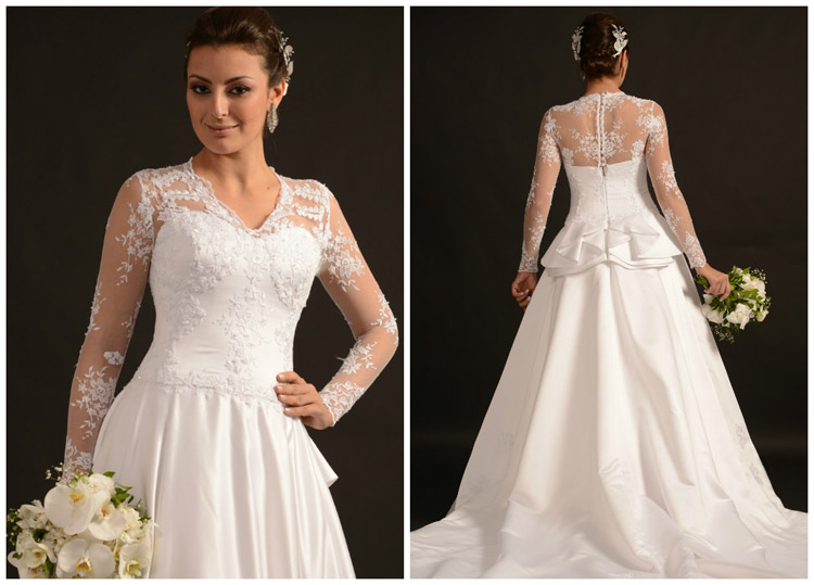 Tipos de decote para vestido de noiva